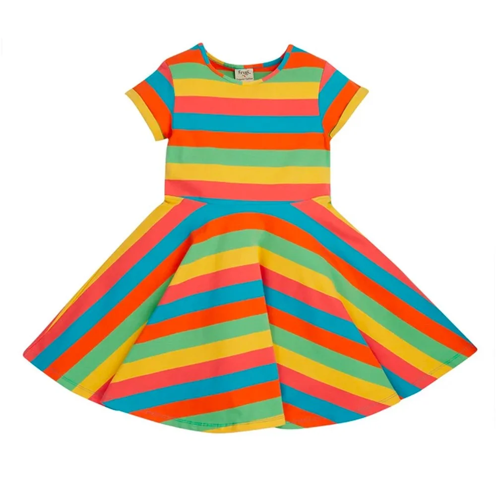 Rainbow stripe dress uk best sale